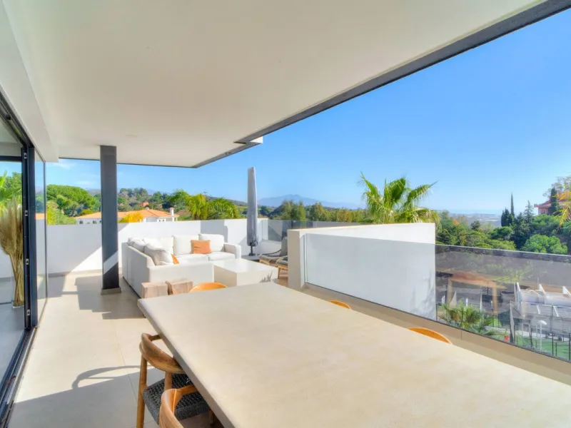 Exceptional sought-after contemporary duplex penthouse for sale in Mirador de Estepona Hills, Estepona