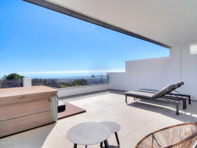 Exceptional sought-after contemporary duplex penthouse for sale in Mirador de Estepona Hills, Estepona