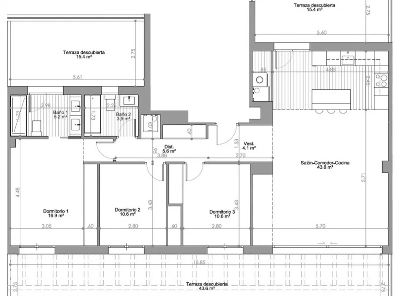 Apartment - Penthouse в продаже в Torremolinos, Málaga. В доме 3 спален и 2 ванных комнат. Площадь дома 148 м²