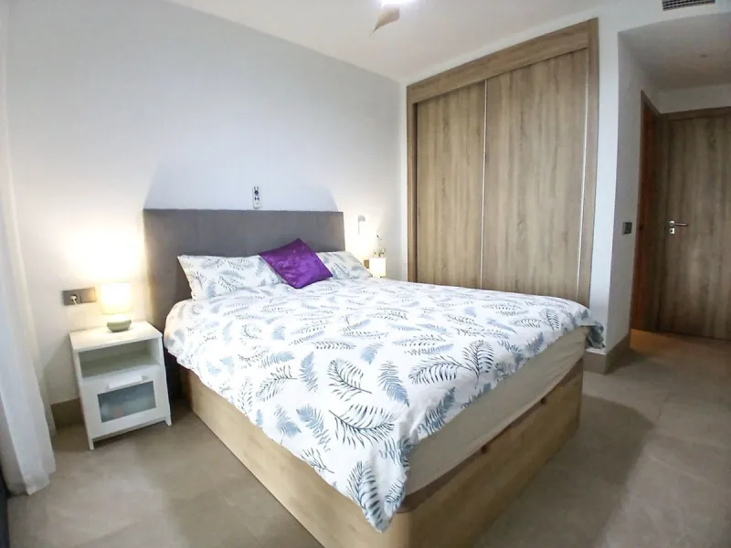 We are delighted to introduce this new contemporary apartment in the popular Solemar development. As you enter, you will find the fully equipped kitchen with all integrated appliances that flow into the spacious lounge and dining area, leading out to the 