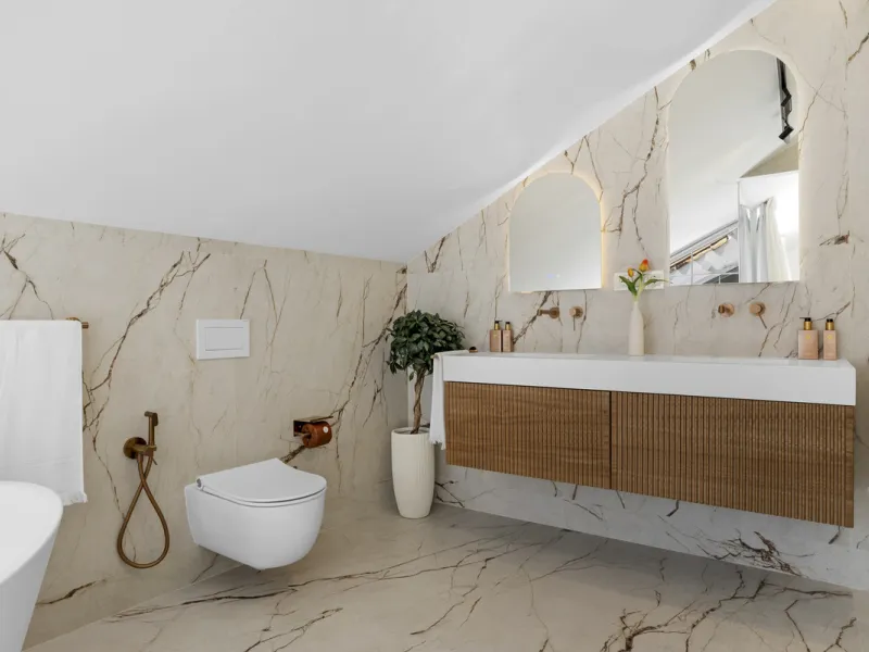 Penthouse Las Lolas is one of those rare residences that immediately conveys harmony, style, and thoughtful design. Positioned at the top of one of Nueva Andalucía's best-located buildings, and just minutes from both Marbella Arena and Puerto Banús, this 