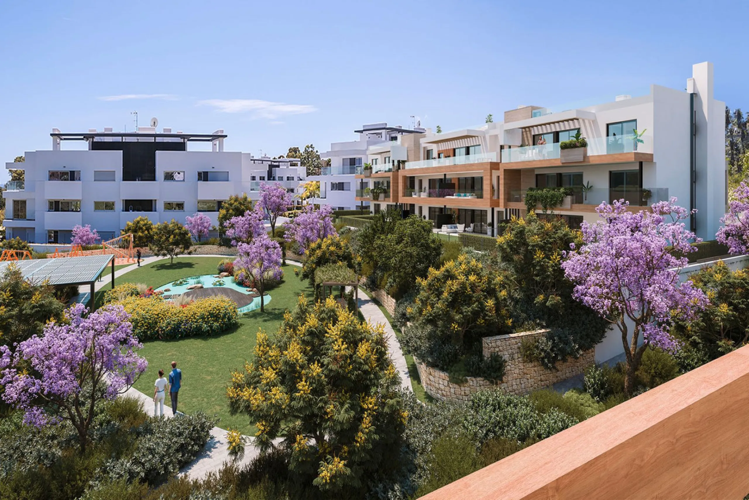 Elegant 3-bedroom, 2-bathroom apartment located on the first floor within an exclusive private residential complex in the Atalaya area, in the golden triangle of Marbella – Estepona – Benahavís.