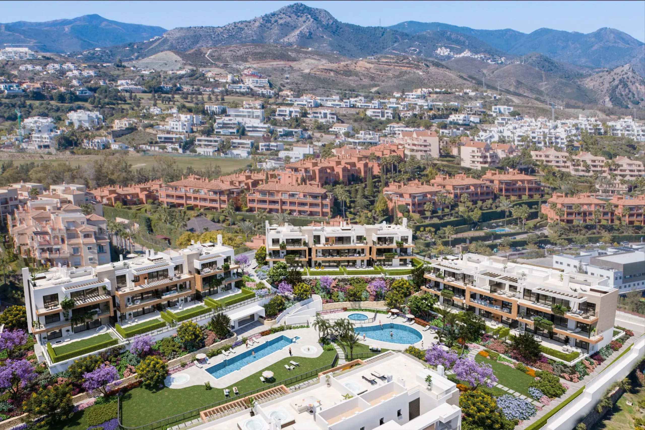 Elegant 3-bedroom, 2-bathroom apartment located on the first floor within an exclusive private residential complex in the Atalaya area, in the golden triangle of Marbella – Estepona – Benahavís.