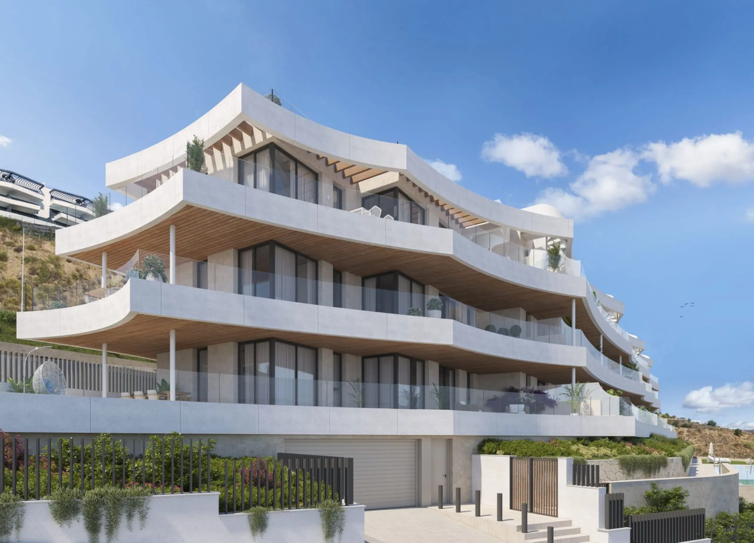 An exciting new construction in Rincon de la Victoria focusing on natural light, warm materials and architecture designed to enjoy everyday well-being.