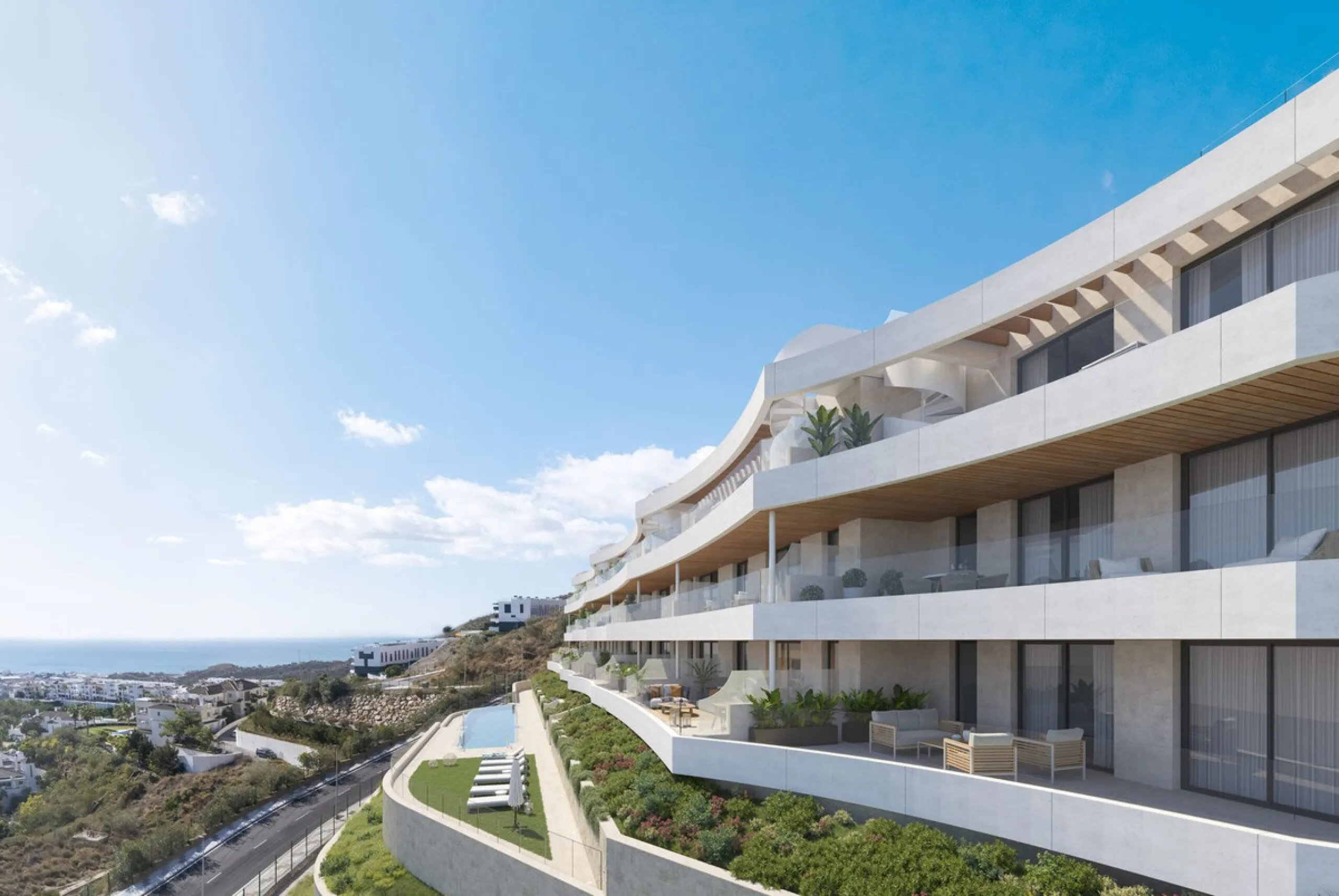 An exciting new construction in Rincon de la Victoria focusing on natural light, warm materials and architecture designed to enjoy everyday well-being.