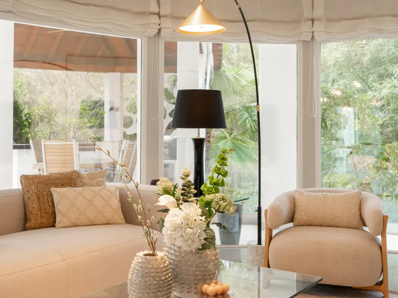 Introducing a stunning contemporary villa located in the prestigious, gated community of El Herrojo, Benahavís — one of Marbella's most desirable addresses. This elegant home combines modern luxury with serene Mediterranean living, offering privacy, secur