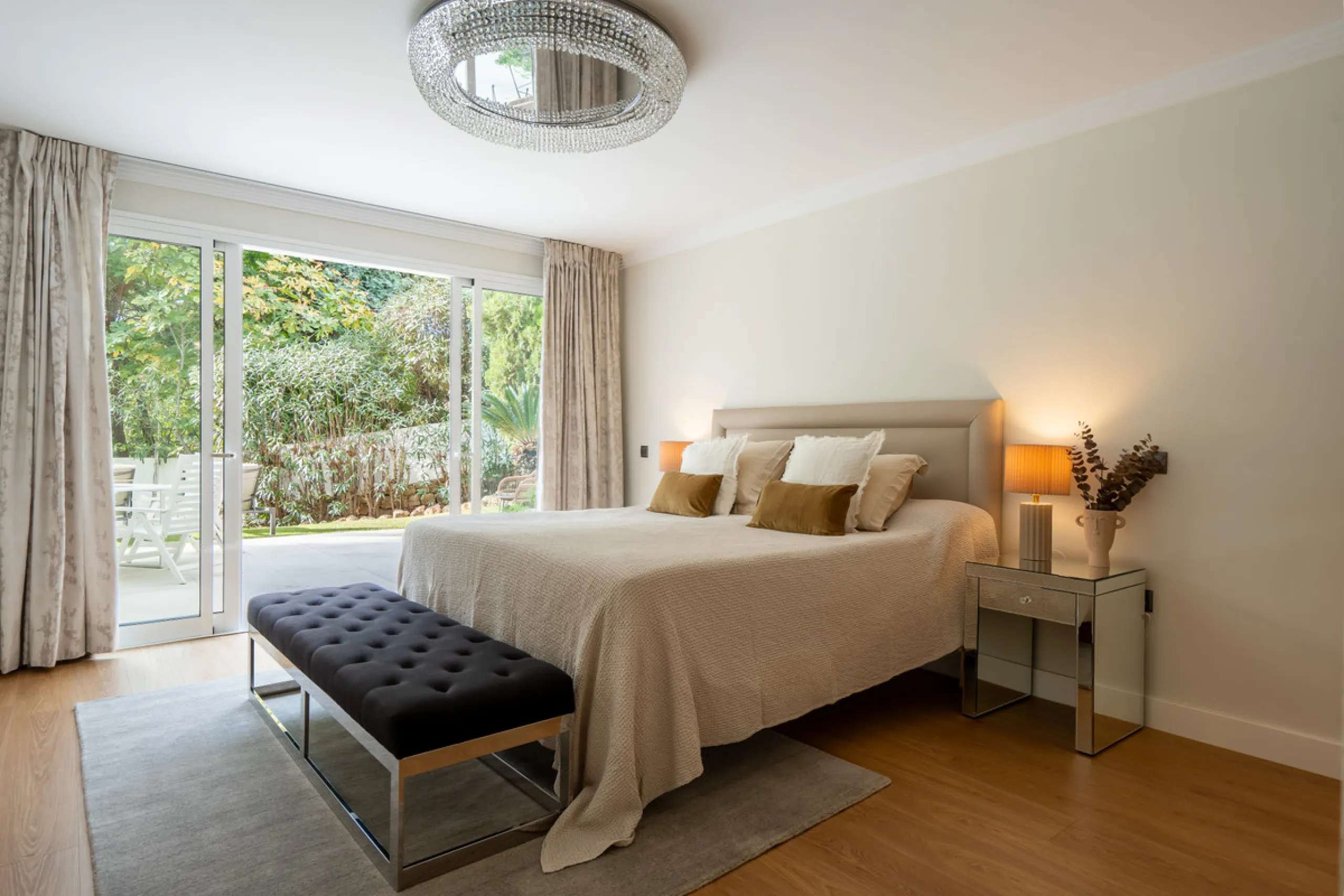 Introducing a stunning contemporary villa located in the prestigious, gated community of El Herrojo, Benahavís — one of Marbella's most desirable addresses. This elegant home combines modern luxury with serene Mediterranean living, offering privacy, secur