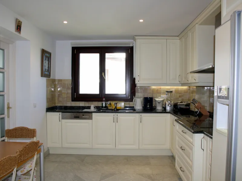Superb south west facing first floor apartment with panoramic sea views within a five star complex in a luxurious gated urbanisation off the Golden Mile, Marbella.
