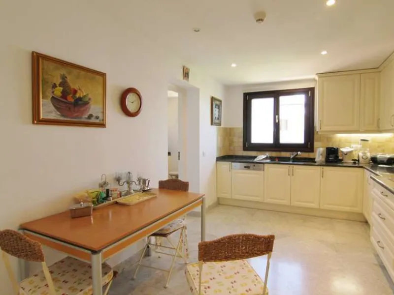 Superb south west facing first floor apartment with panoramic sea views within a five star complex in a luxurious gated urbanisation off the Golden Mile, Marbella.