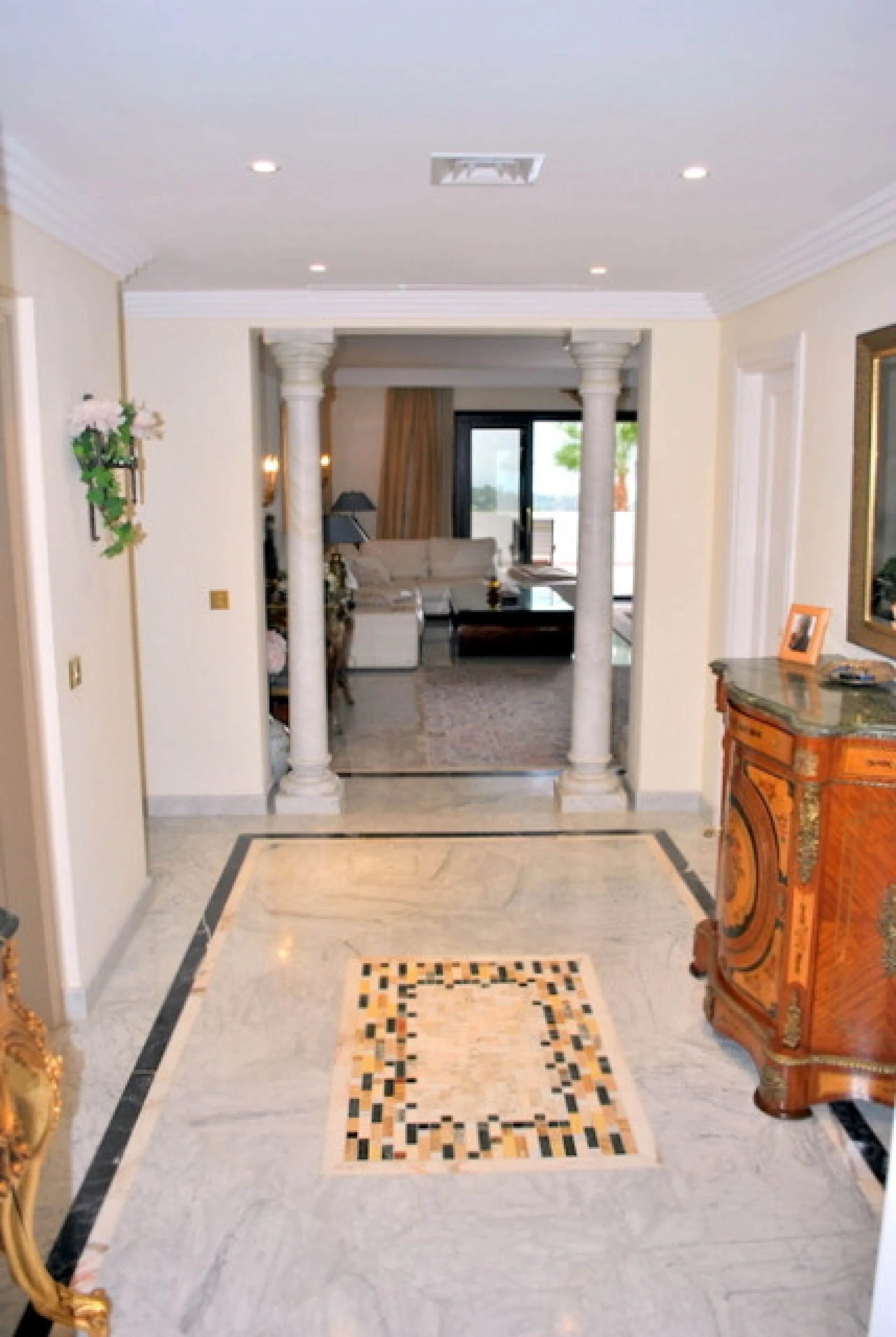 Superb south west facing first floor apartment with panoramic sea views within a five star complex in a luxurious gated urbanisation off the Golden Mile, Marbella.