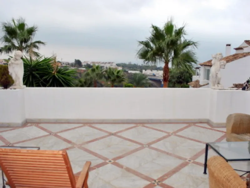 Superb south west facing first floor apartment with panoramic sea views within a five star complex in a luxurious gated urbanisation off the Golden Mile, Marbella.