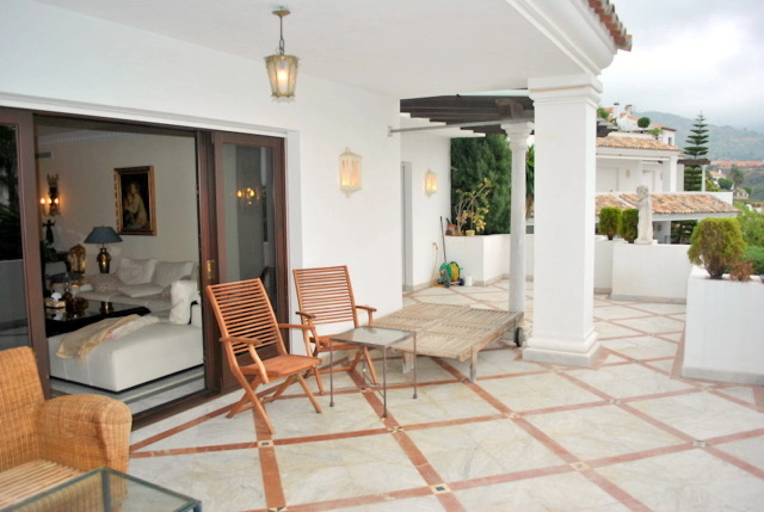 Superb south west facing first floor apartment with panoramic sea views within a five star complex in a luxurious gated urbanisation off the Golden Mile, Marbella.