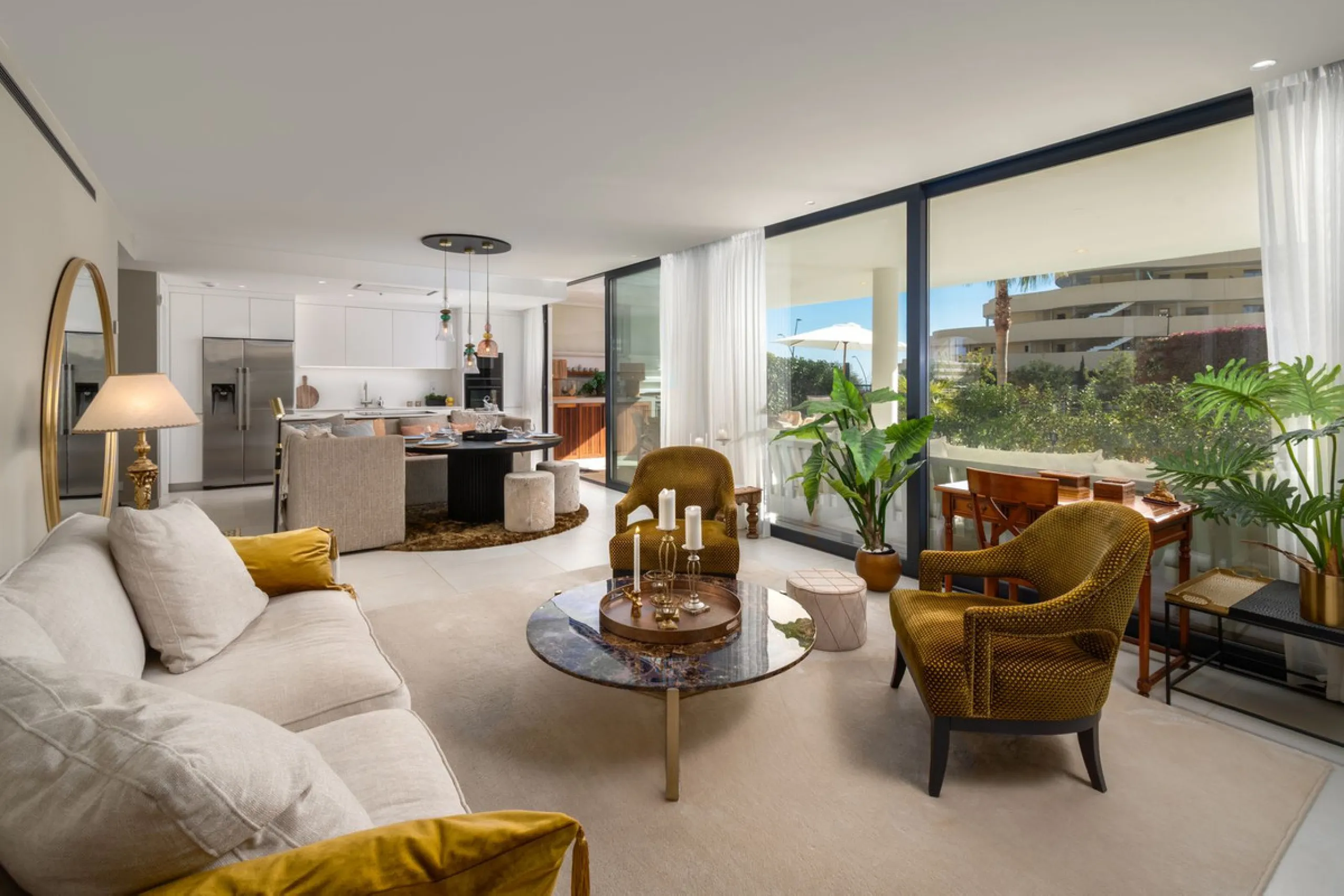 Exceptional 3-Bedroom Luxury Garden Residence with Private Heated Pool, Expansive and sunny Terraces Underfloor Heating, 2 Garage Spaces & Storage