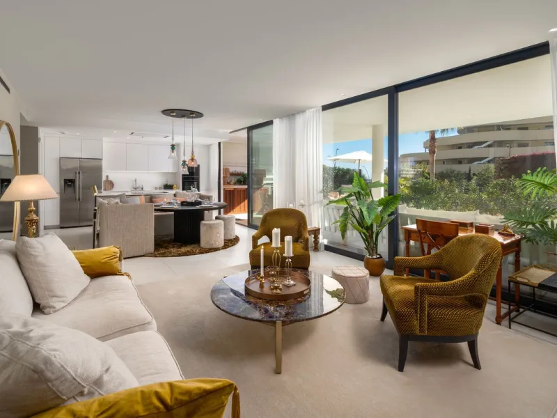 Exceptional 3-Bedroom Luxury Garden Residence with Private Heated Pool, Expansive and sunny Terraces Underfloor Heating, 2 Garage Spaces & Storage