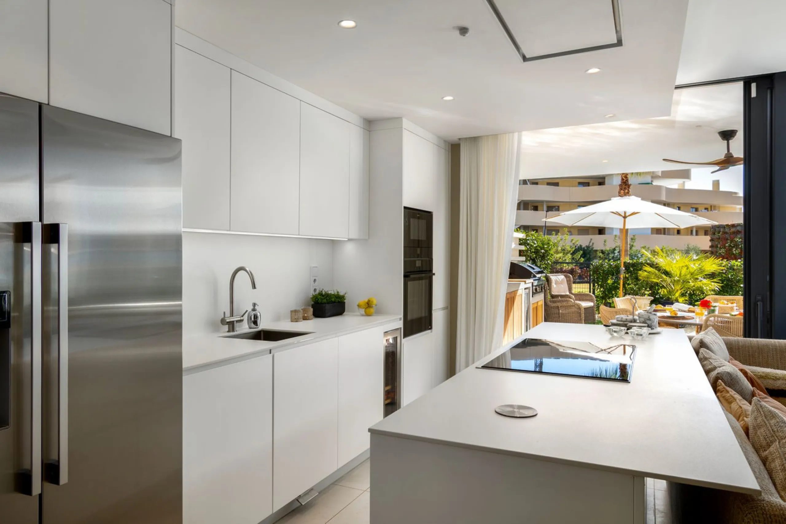 Exceptional 3-Bedroom Luxury Garden Residence with Private Heated Pool, Expansive and sunny Terraces Underfloor Heating, 2 Garage Spaces & Storage