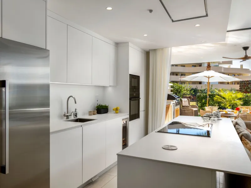Exceptional 3-Bedroom Luxury Garden Residence with Private Heated Pool, Expansive and sunny Terraces Underfloor Heating, 2 Garage Spaces & Storage