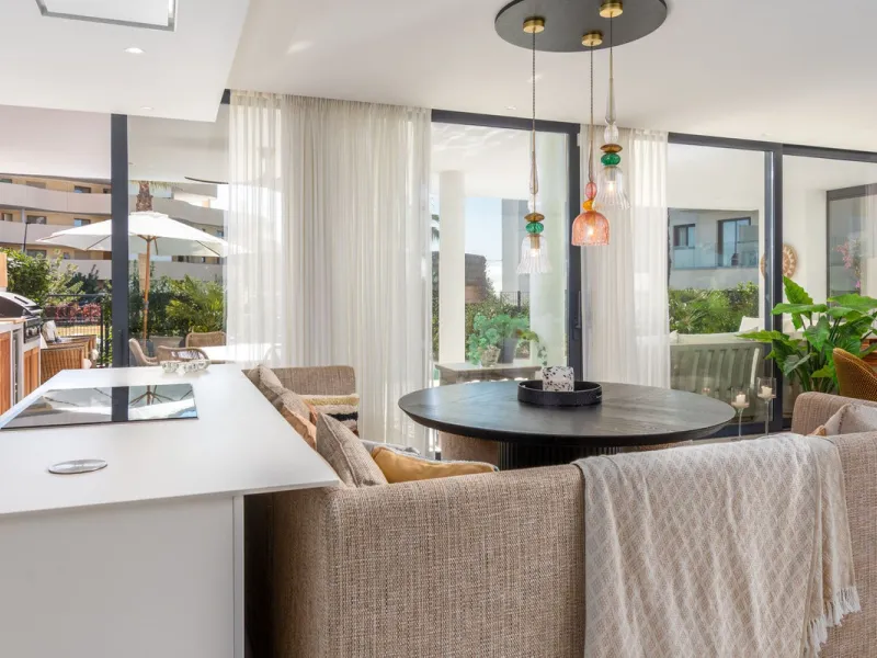 Exceptional 3-Bedroom Luxury Garden Residence with Private Heated Pool, Expansive and sunny Terraces Underfloor Heating, 2 Garage Spaces & Storage