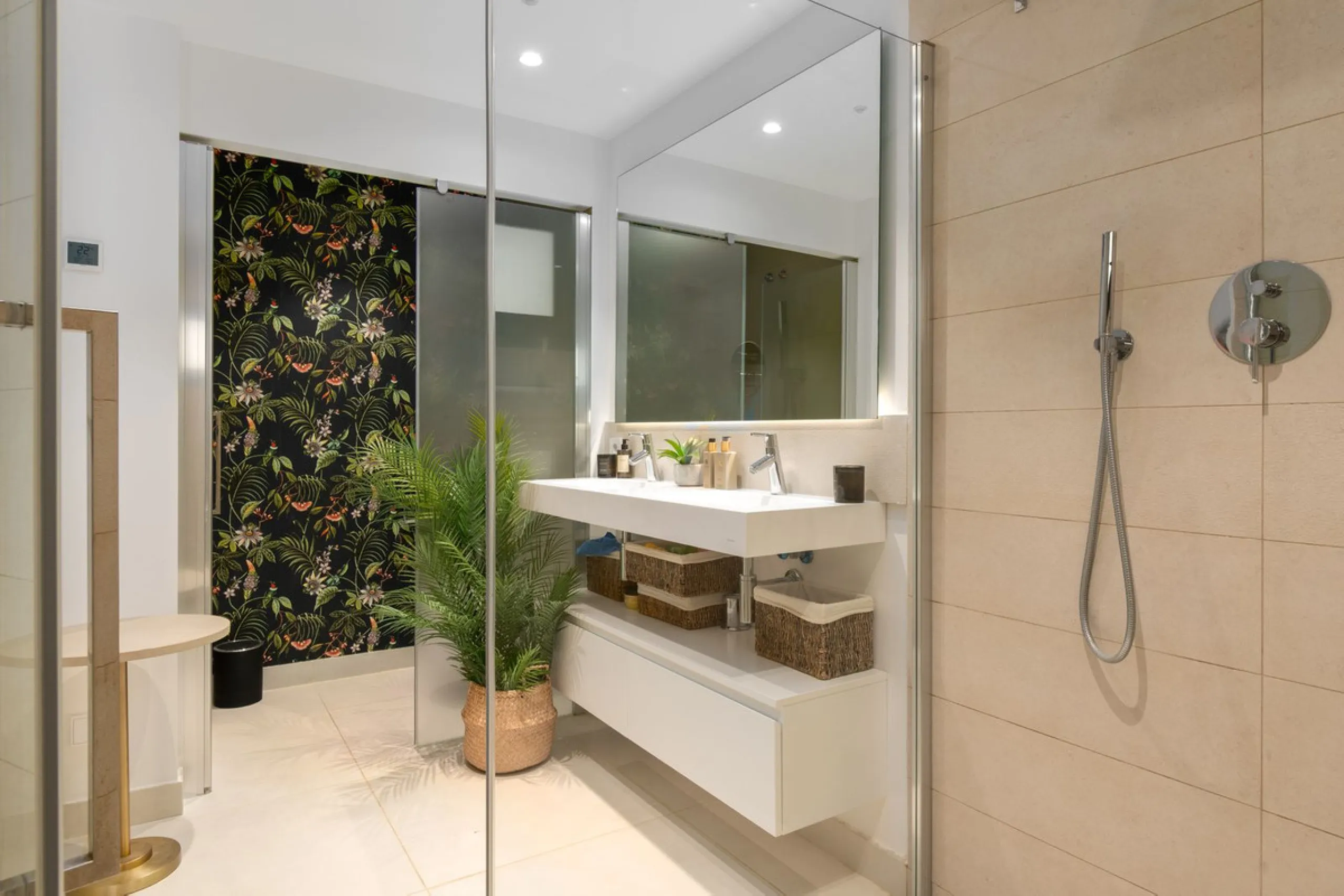 Exceptional 3-Bedroom Luxury Garden Residence with Private Heated Pool, Expansive and sunny Terraces Underfloor Heating, 2 Garage Spaces & Storage