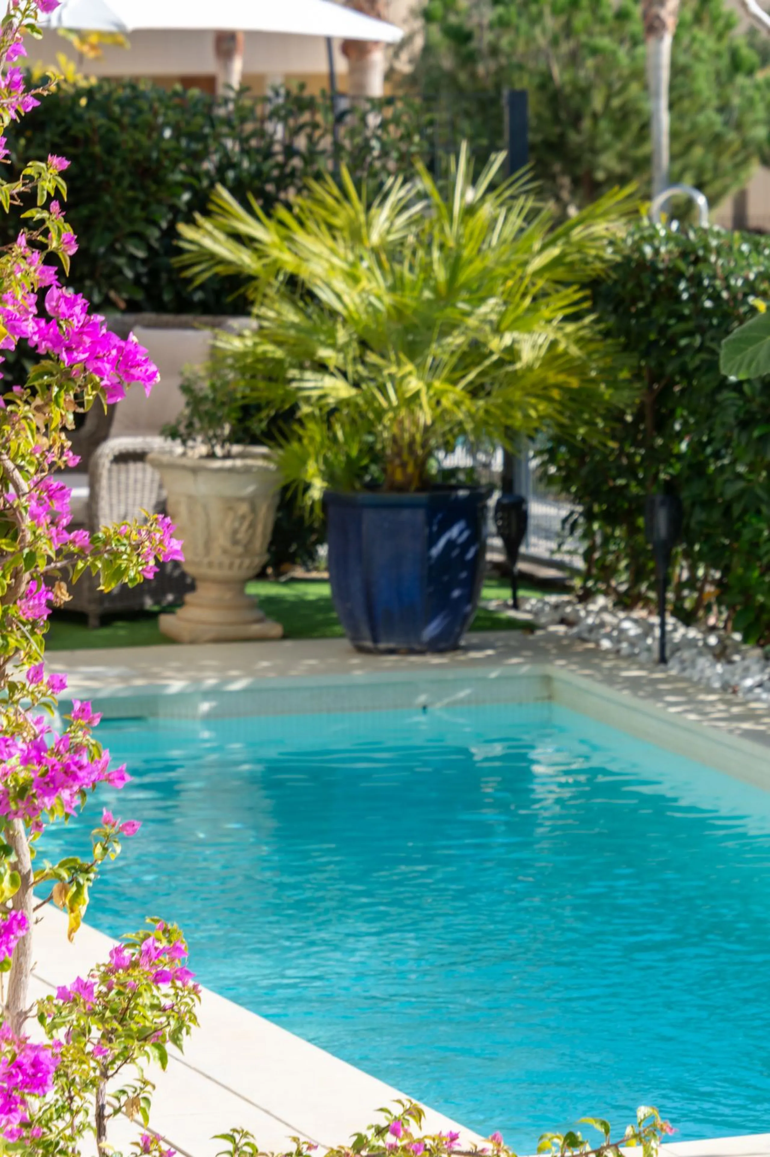 Exceptional 3-Bedroom Luxury Garden Residence with Private Heated Pool, Expansive and sunny Terraces Underfloor Heating, 2 Garage Spaces & Storage