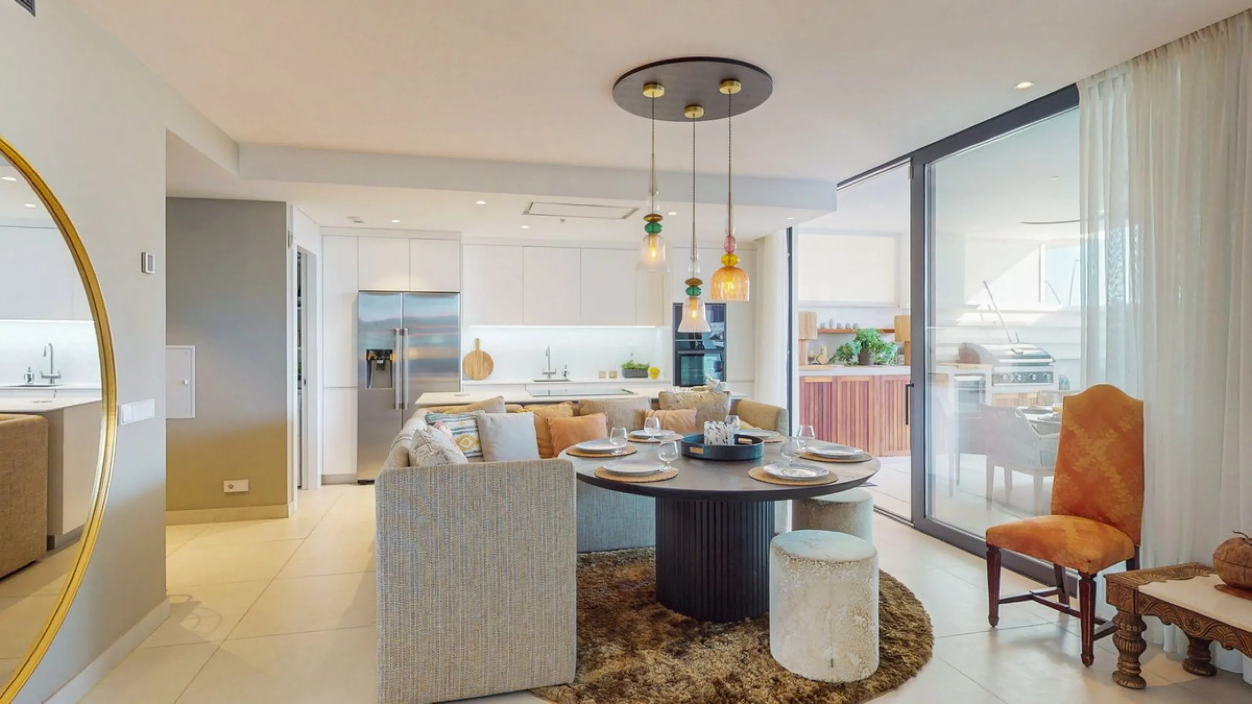 Exceptional 3-Bedroom Luxury Garden Residence with Private Heated Pool, Expansive and sunny Terraces Underfloor Heating, 2 Garage Spaces & Storage