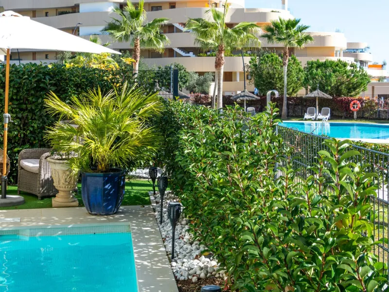 Exceptional 3-Bedroom Luxury Garden Residence with Private Heated Pool, Expansive and sunny Terraces Underfloor Heating, 2 Garage Spaces & Storage