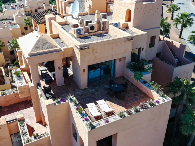 Positioned in a prime corner location within Phase 1 of a well-established development in La Duquesa, this penthouse offers panoramic sea views that truly define the property. From its elevated setting, the Mediterranean stretches across the horizon, crea
