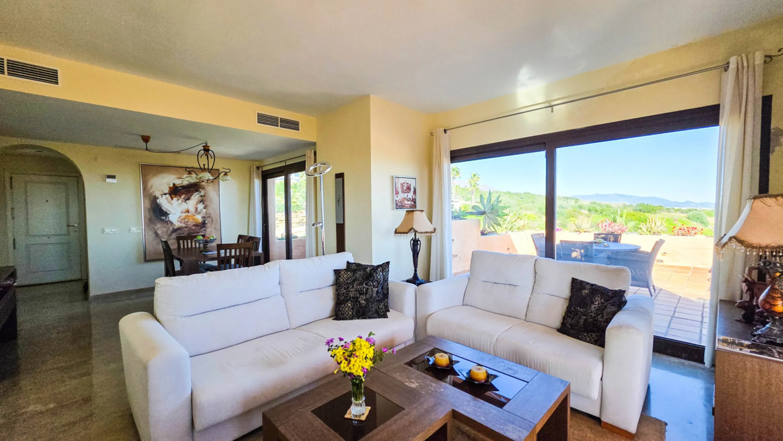 Positioned in a prime corner location within Phase 1 of a well-established development in La Duquesa, this penthouse offers panoramic sea views that truly define the property. From its elevated setting, the Mediterranean stretches across the horizon, crea