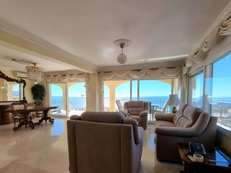 Located in the prestigious La Capellania area of the Costa del Sol, this exceptional 5-bedroom villa masterfully blends modern luxury with timeless Mediterranean charm, offering breathtaking panoramic sea views and an enviable lifestyle in one of southern