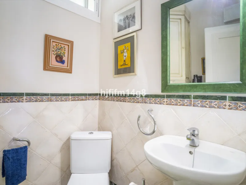 Discover this rare opportunity to own a charming townhouse for sale in Los Altos de Aloha, one of the most desirable residential complexes in Nueva Andalucía, Marbella. Perfectly positioned frontline to the pool, this beautifully maintained property offer