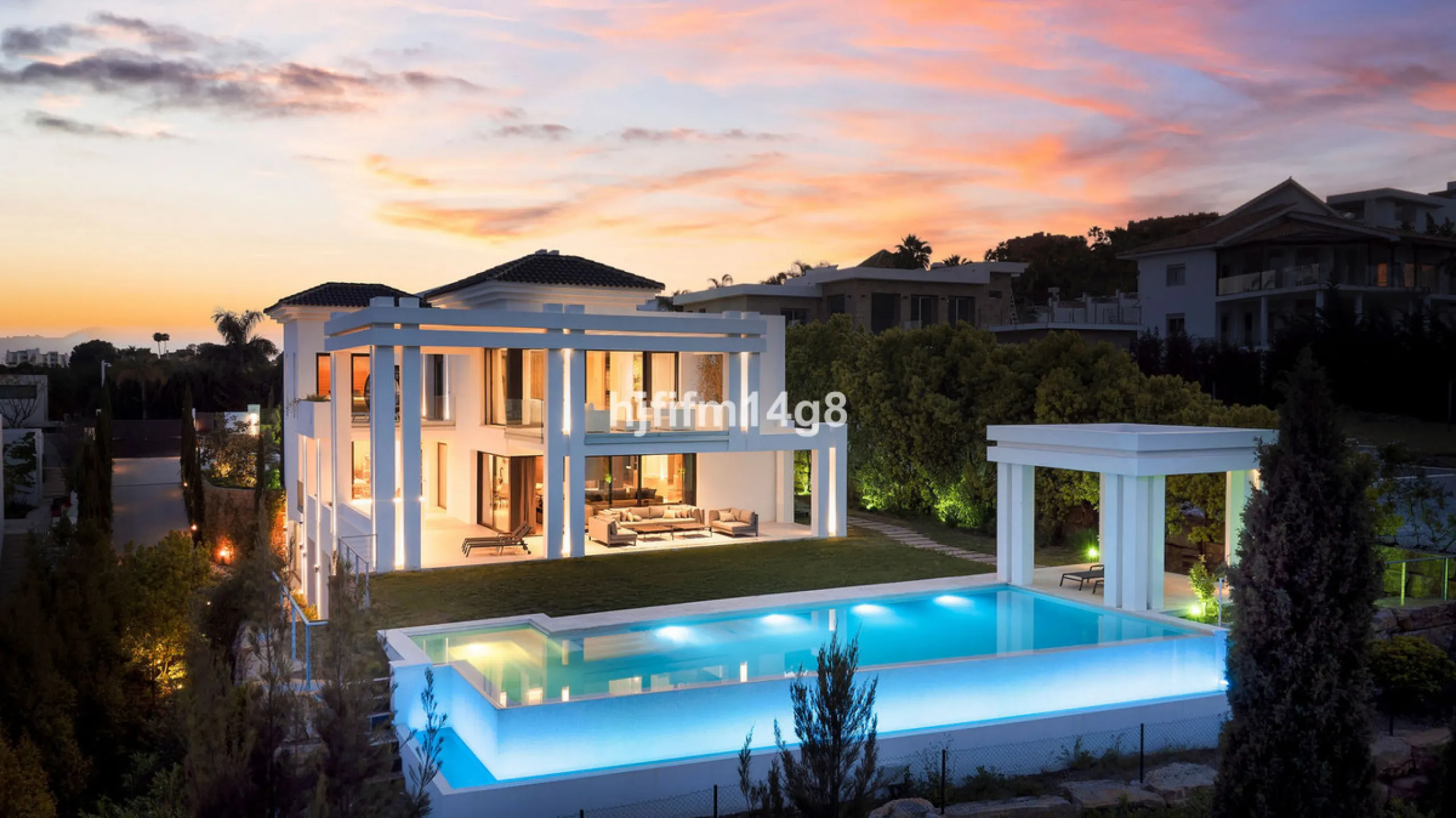 Discover an exceptional key-ready luxury villa for sale in the prestigious Los Flamingos Golf Resort, one of the most sought-after residential areas on the Costa del Sol, home to the world-famous Villa Padierna. This frontline golf property offers uninter
