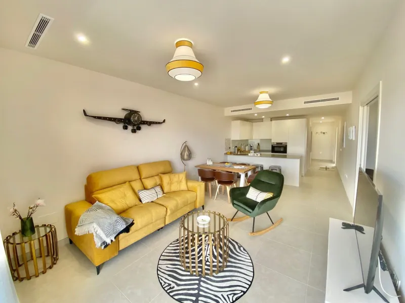 YOUR SECOND HOME AWAITS YOU! Discover refined Mediterranean living in this stylish contemporary apartment in the highly desirable area of Cala de Mijas, Mijas Costa. Nestled within an exclusive gated community (2021)and just a short stroll from the vibran