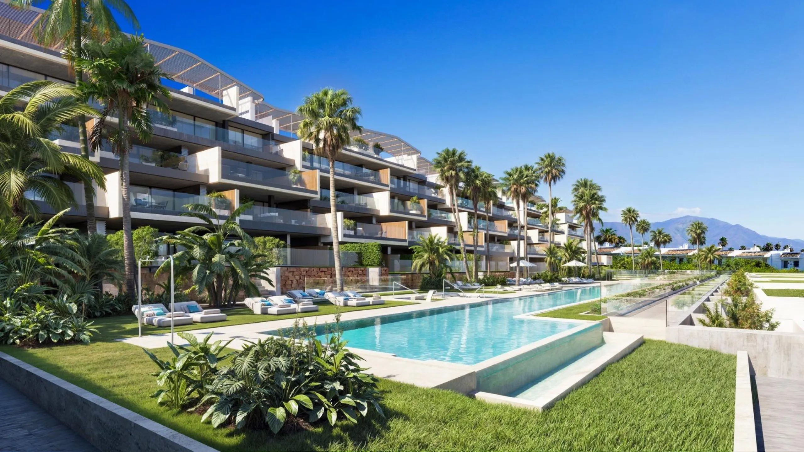 Luxurious Beachfront Residences in Manilva: your Oasis on the Costa del Sol.& & Overview of Exclusive Residences.& & This prestigious beachfront development in Manilva offers a range of luxury homes: 66 two, three, and four-bedroom apartments,