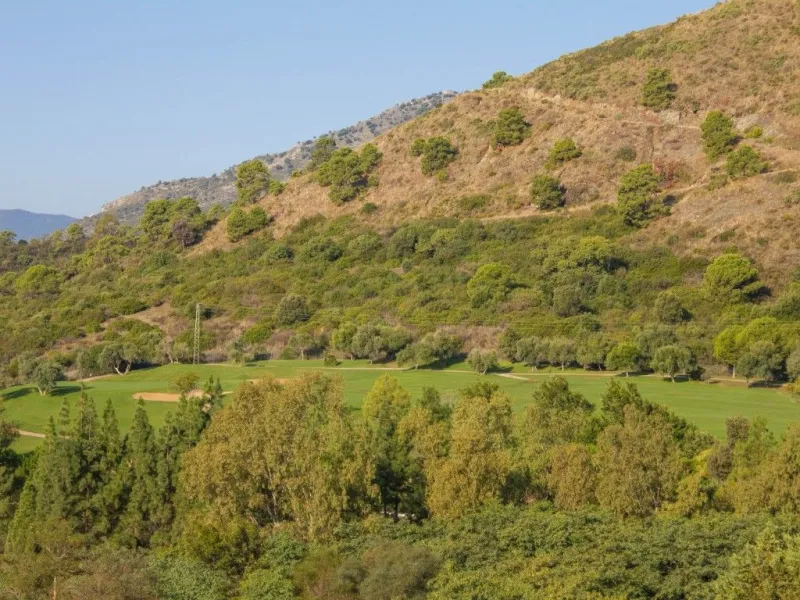 Nestled in the prestigious residential community of Puerto del Almendro in Benahavís, this 1,042 m2 residential plot enjoys a south west orientation and nature views, making it the ideal setting to create a bright villa with sun drenched terraces and spec