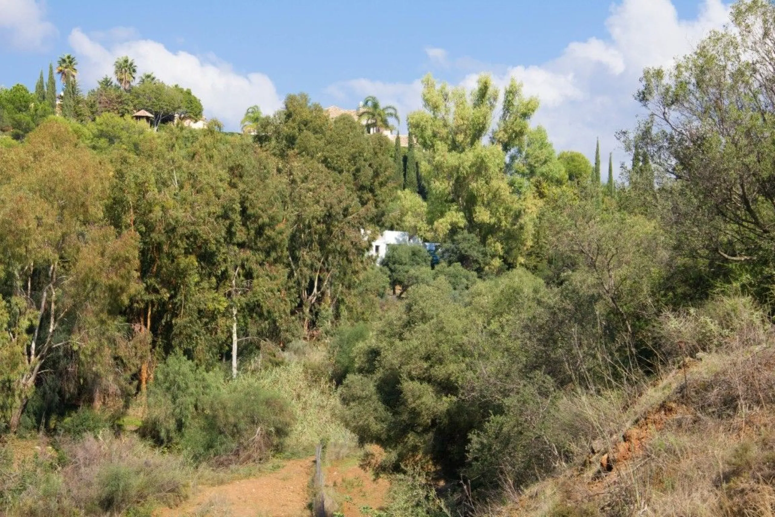 Nestled in the prestigious residential community of Puerto del Almendro in Benahavís, this 1,042 m2 residential plot enjoys a south west orientation and nature views, making it the ideal setting to create a bright villa with sun drenched terraces and spec