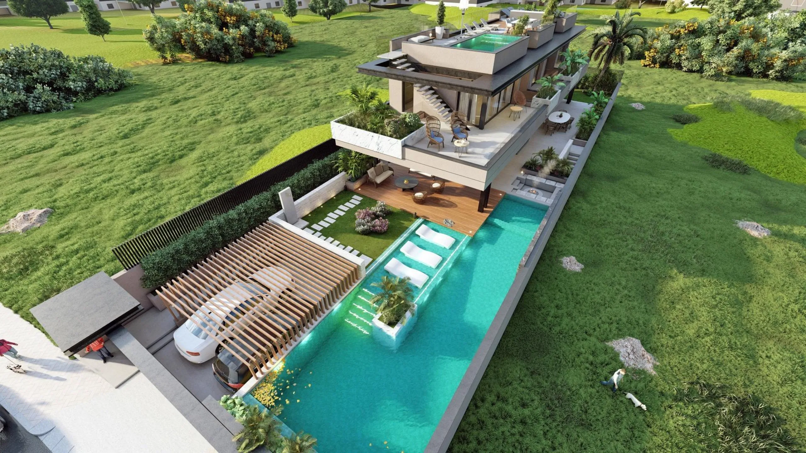 Luxury Contemporary Villa with Sea Views in El Higueron, Fuengirola& & Independent Villa on the Costa del Sol& Located in the prestigious residential area of El Higueron in Fuengirola, this independent villa represents a unique fusion of luxury, 