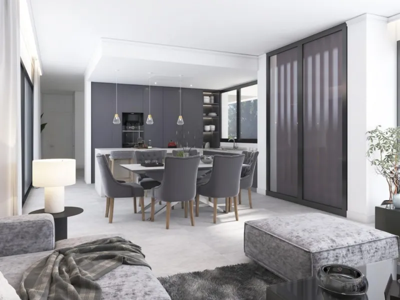 Luxury Contemporary Villa with Sea Views in El Higueron, Fuengirola& & Independent Villa on the Costa del Sol& Located in the prestigious residential area of El Higueron in Fuengirola, this independent villa represents a unique fusion of luxury, 