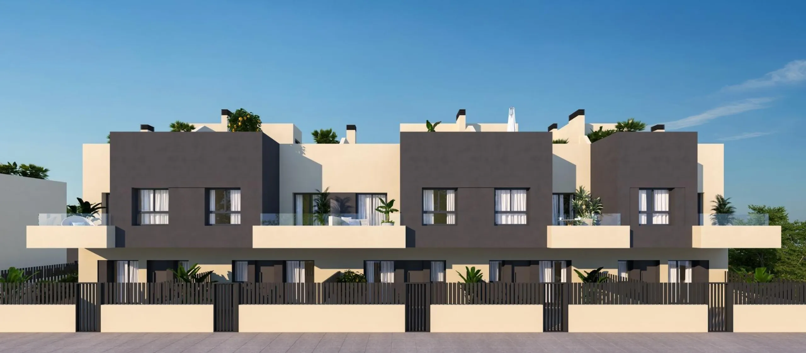 New Build 4 Bedroom Townhouses in Torre del Mar Just 800 m from the Beach& & Modern Family Homes on the Costa del Sol& This exclusive residential development consists of 21 contemporary 4 bedroom townhouses located in Torre del Mar, one of the mo