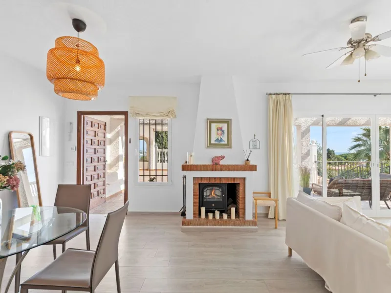 In a well-established and peaceful residential area, this villa enjoys an elevated position that allows for truly stunning open views of the Mediterranean and an uncommon level of privacy.