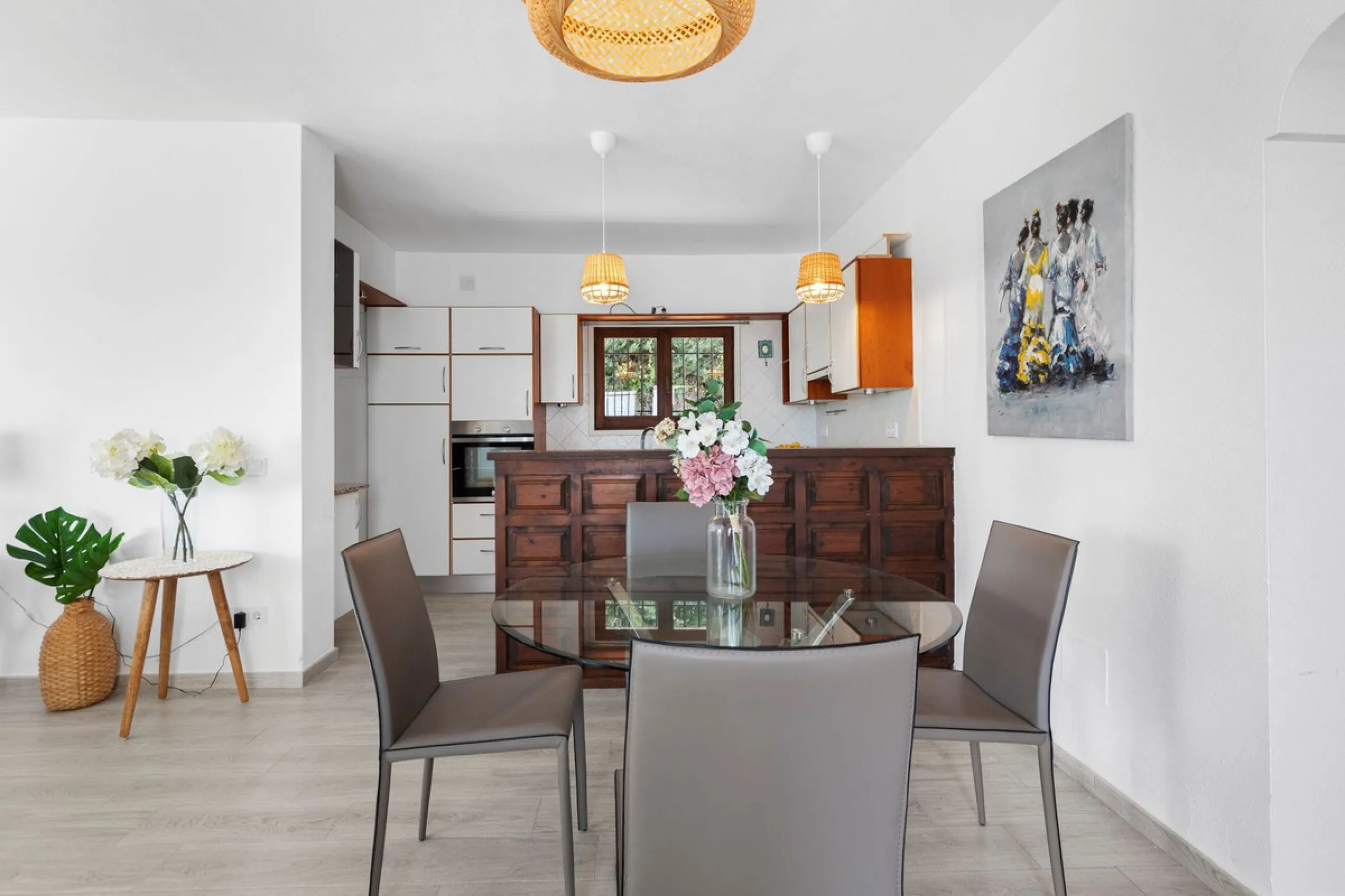 In a well-established and peaceful residential area, this villa enjoys an elevated position that allows for truly stunning open views of the Mediterranean and an uncommon level of privacy.