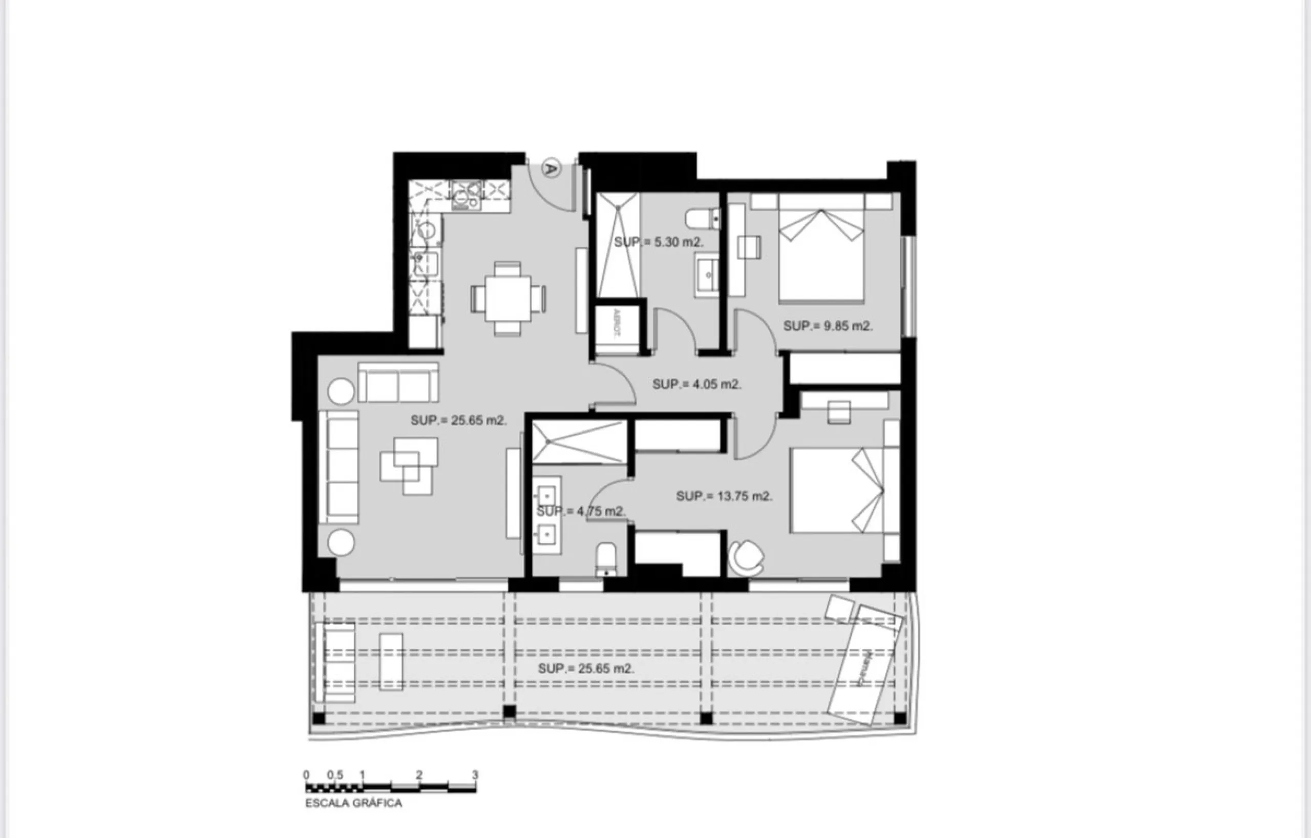 This a brand new property, never been lived in but with the benefit of paying 7 % transfer tax and not 10 % vat.