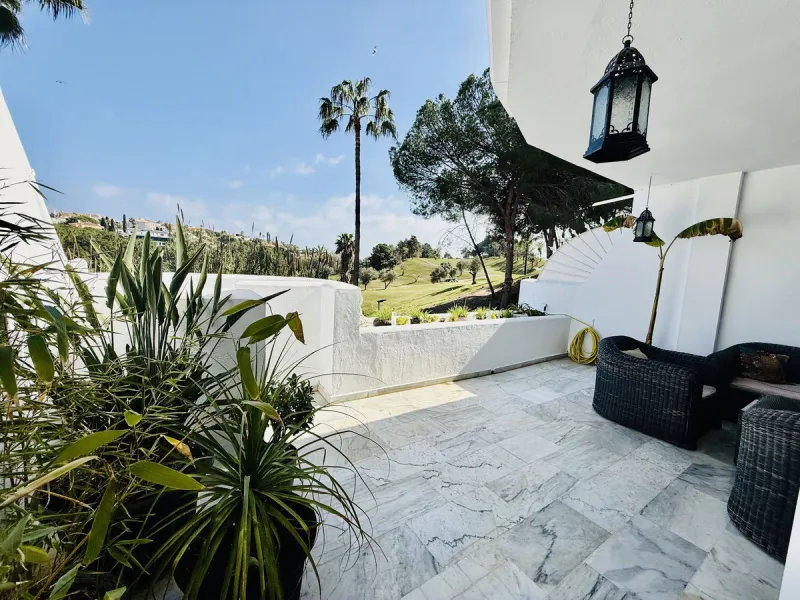 FIRST LINE OF THE GOLF COURSE IN TORREQUEBRADA, BENALMÁDENA