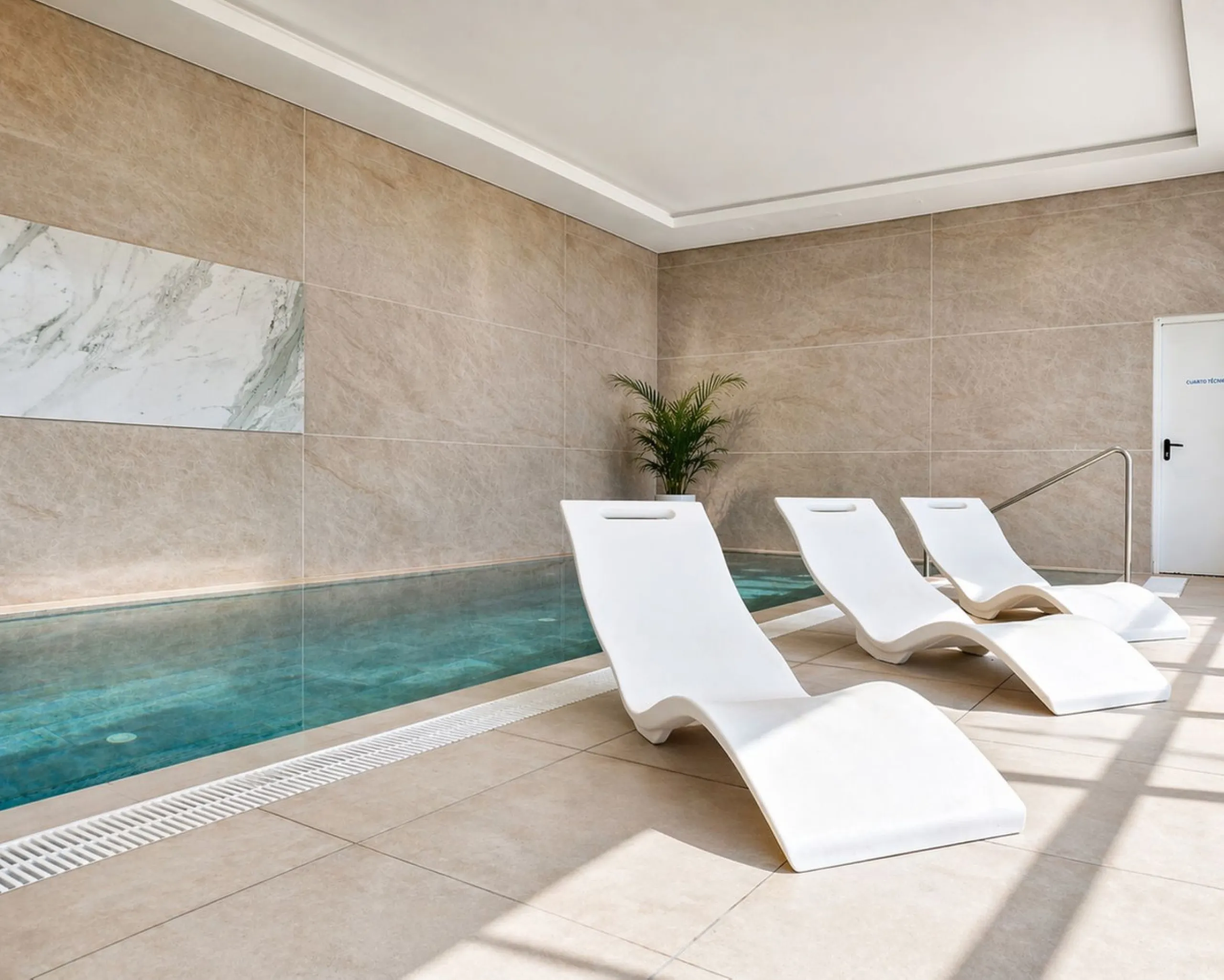 2-bedroom apartment, terrace, private pool, and garage in Cabopino, Marbella.