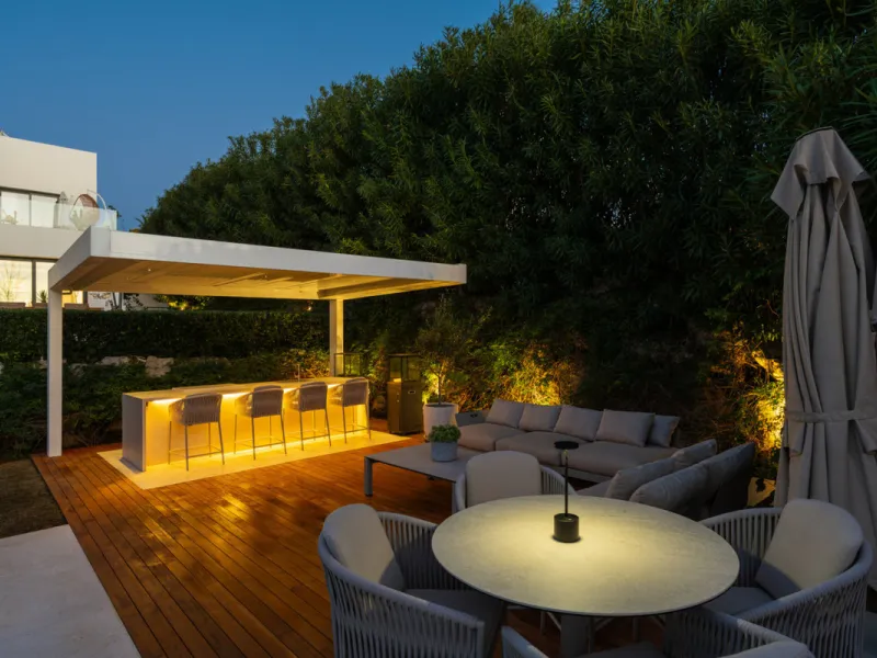 Set within the prestigious, fully gated Los Olivos community with 24/7 security, this contemporary villa sits on the largest plot in the development, offering unmatched privacy, space, and a prime location. Occupying a generous 1,351 m² plot, the property