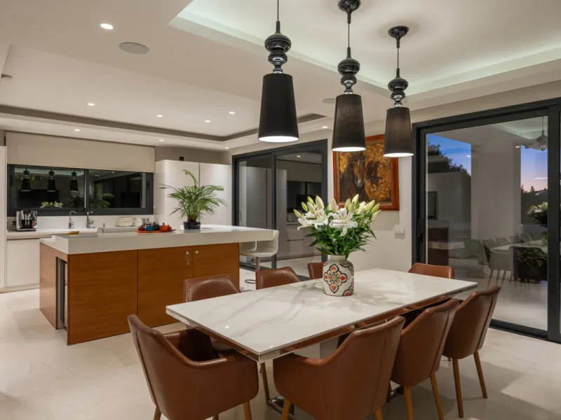 Set within the prestigious, fully gated Los Olivos community with 24/7 security, this contemporary villa sits on the largest plot in the development, offering unmatched privacy, space, and a prime location. Occupying a generous 1,351 m² plot, the property