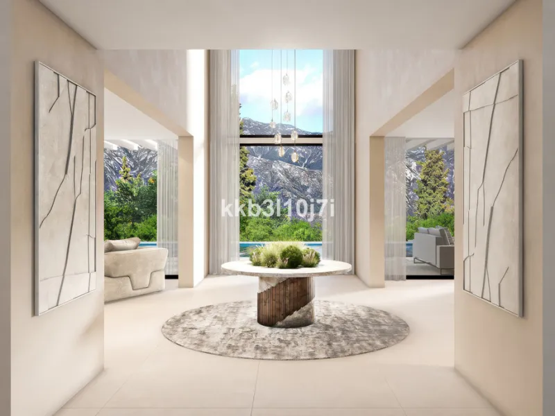 Situated in one of the most desirable residential areas of Nueva Andalucía, this impressive new-build villa currently under construction represents a rare opportunity to acquire a contemporary home with spectacular views of the Mediterranean Sea and the i