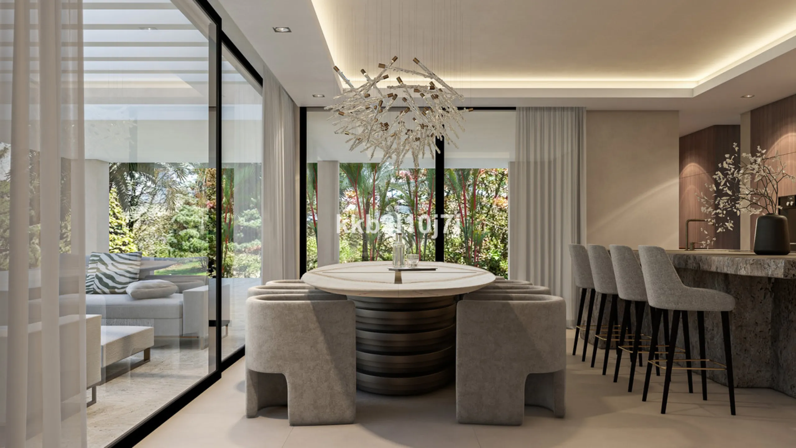 Situated in one of the most desirable residential areas of Nueva Andalucía, this impressive new-build villa currently under construction represents a rare opportunity to acquire a contemporary home with spectacular views of the Mediterranean Sea and the i