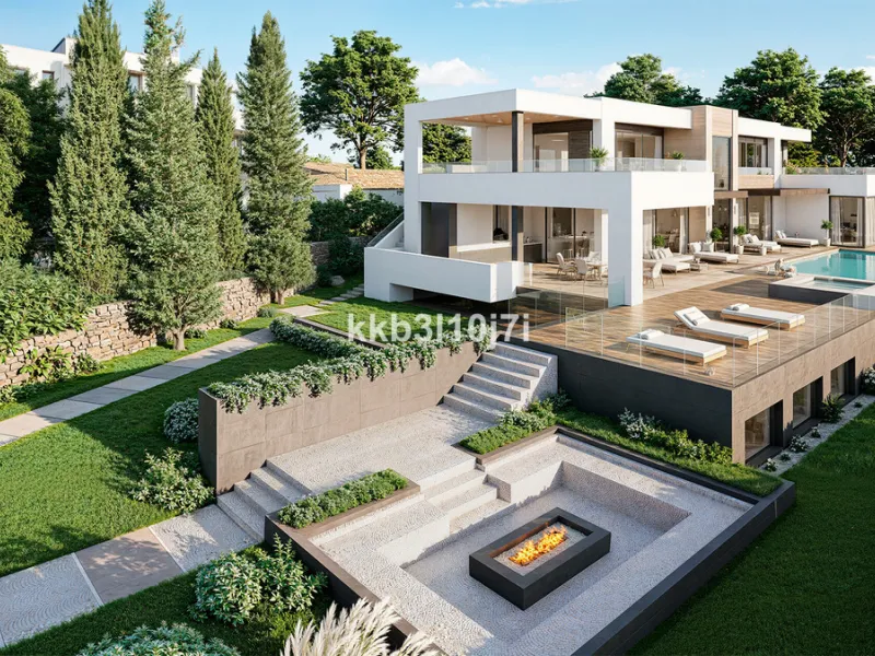 Situated in one of the most desirable residential areas of Nueva Andalucía, this impressive new-build villa currently under construction represents a rare opportunity to acquire a contemporary home with spectacular views of the Mediterranean Sea and the i
