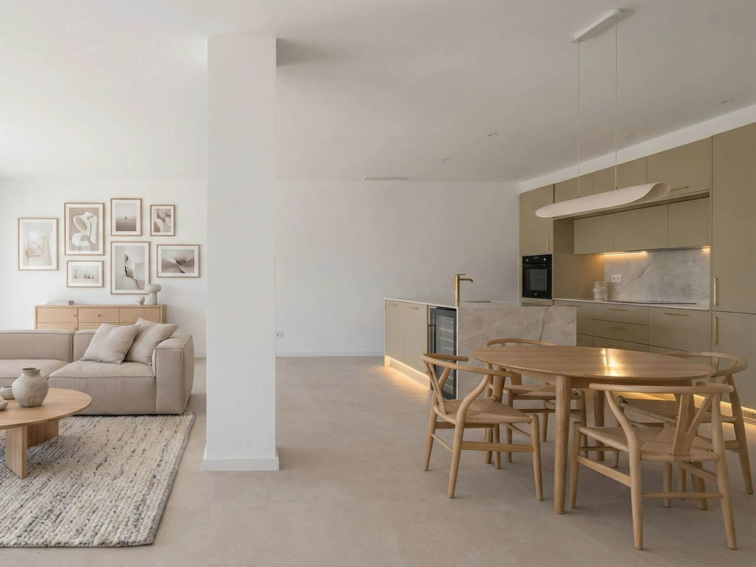 Located in the hills of Benahavis, this 143 sqm. residence is more than just an apartment; it is a curated experience of light and volume. As one of the largest units in this complex, the home has been meticulously reimagined to meet the exacting standard