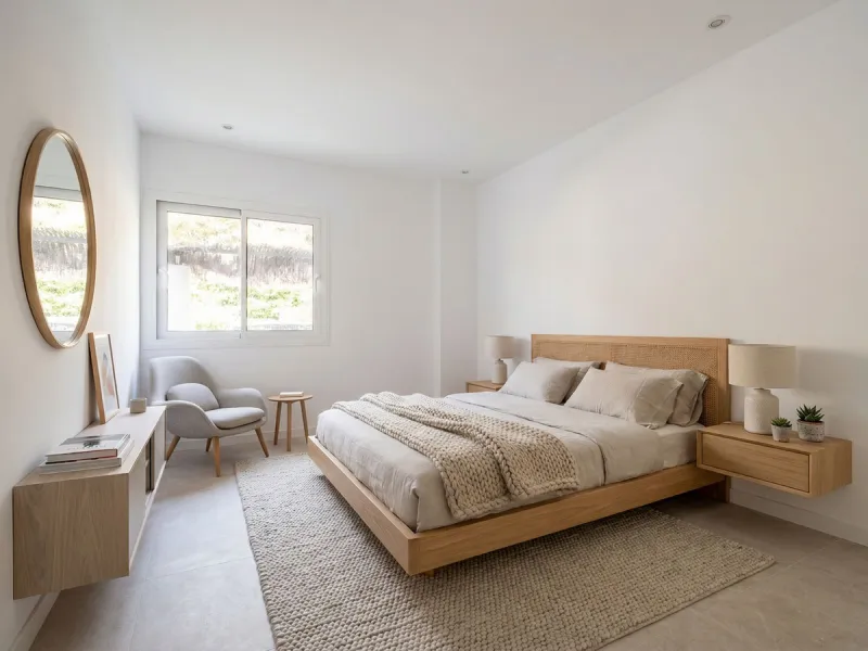 Located in the hills of Benahavis, this 143 sqm. residence is more than just an apartment; it is a curated experience of light and volume. As one of the largest units in this complex, the home has been meticulously reimagined to meet the exacting standard