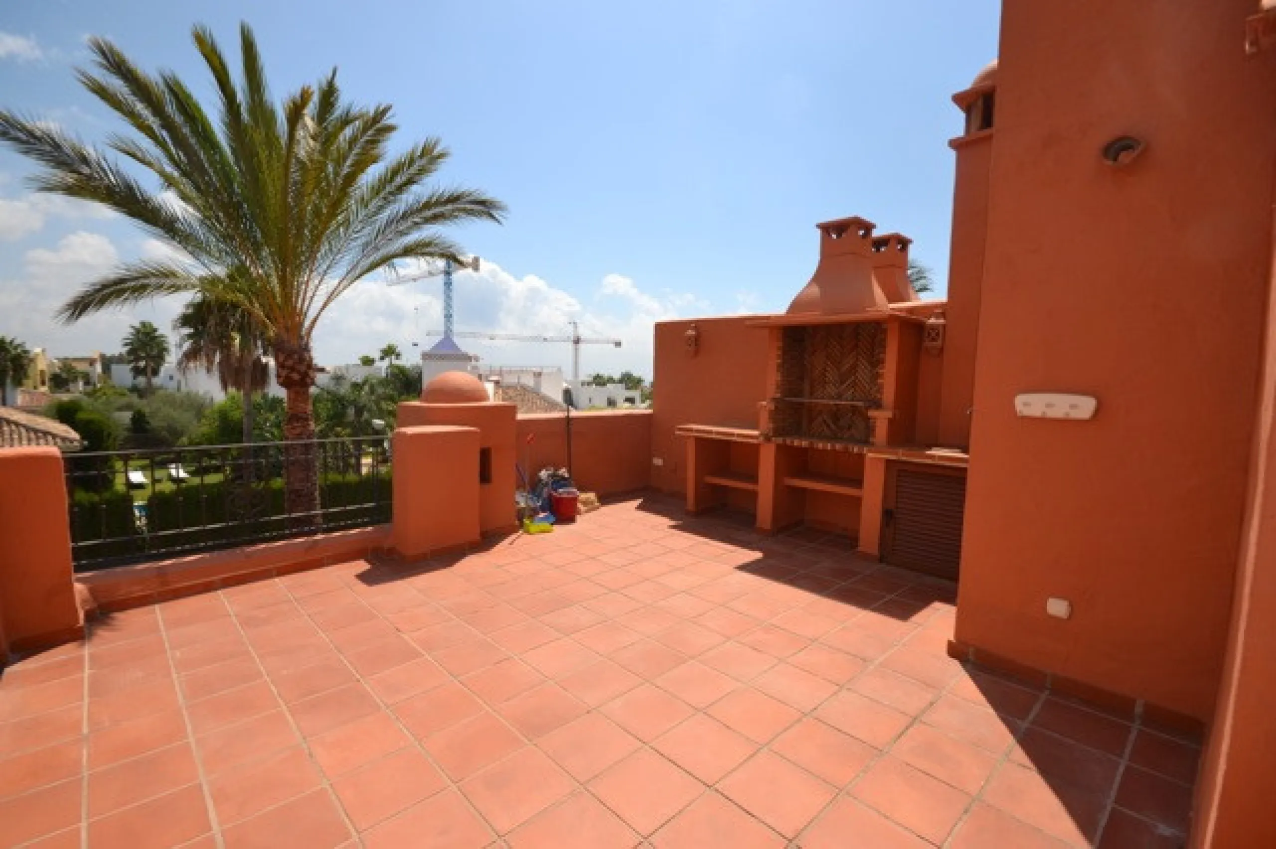 Stunning Andalucian style townhouse located on the famous golden mile in Marbella. A wonderfull designed architecture with Mediterranean taste, surrounded by lush tropical gardens and polos in areas of large ponds make this location a great place to live.